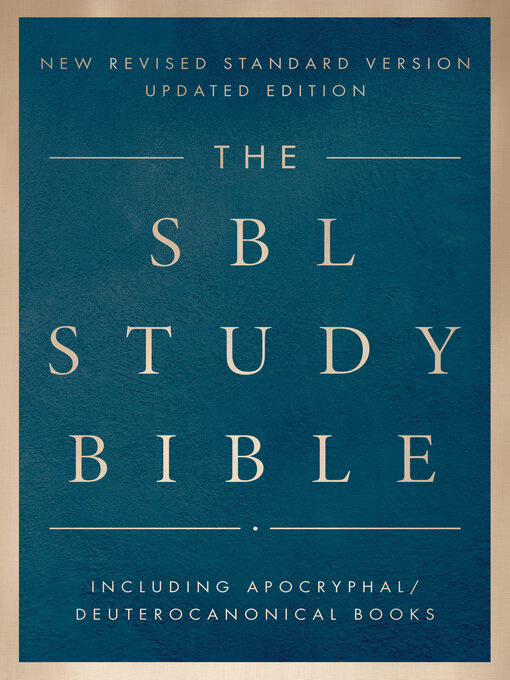 Title details for The SBL Study Bible by Society of Biblical Literature - Wait list
